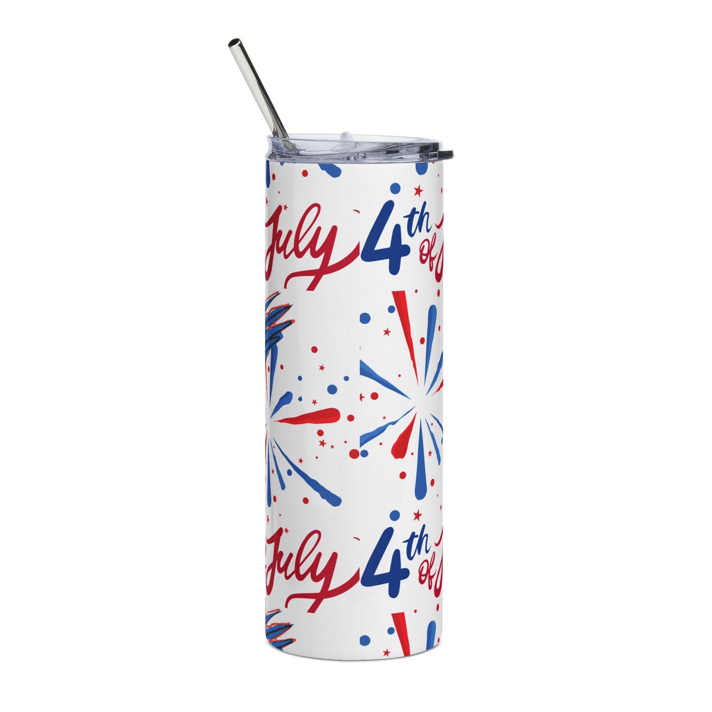 Patriotic Stainless Steel Tumbler - 4th of July Travel Cup, π¦